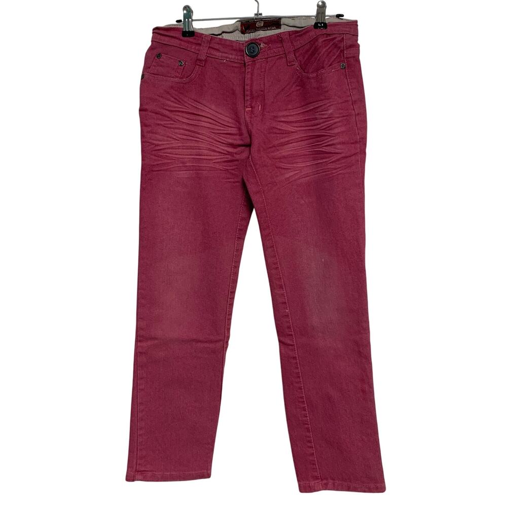 T&G Fashion Wear Women’s Minnie Mouse Embroidered Pink Denim Jeans Size 30